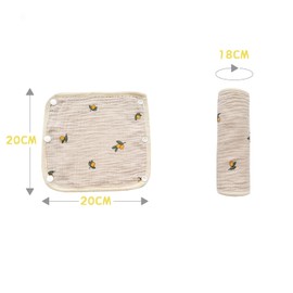 Baby Carrier Cover, Bib Cover, Bib Cover, 4-ply Cotton Gauze, Baby Drool Pad Set, Soft, Unisex, Outing, Baby Shower, Pack of 8