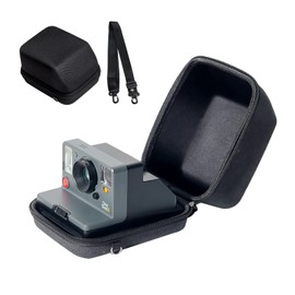 Rieibi Harte Tasche für Polaroid OneStep 2/OneStep+/Now/Now+ - Eva Stoff Schutztasche für Polaroid One Step 2/One Step+ Plus/Now+ Plus Instant i-Type Kamera - Schwarz