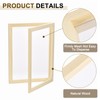 sourcing map Paper Making Screen Wooden Paper Making 13.4 x