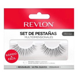 👁️💖 Revlon Pestañas Postizas – 1 Par, Modelo 2 ✨💄