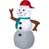Gemmy Airblown Woodsy SNOWMAN holiday Inflatable 3.5 ft Christmas New