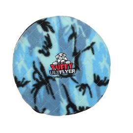TUFFY -World's Tuffest Soft Dog Toy-Ultimate Flyer- Squeakers-Multiple Layers. Made Durable, Strong & Tough. Interactive Play (Tug, Toss & Fetch). Machine Washable and It Floats. (Camo Blue 2 Pack)