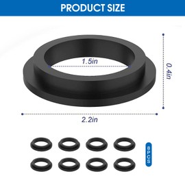 Thoquene Pack of 8 O Rings Seals for Pool, Sealing Ring Pool Pump Accessories