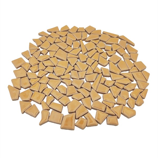 200g Ceramic Mosaic Tiles for Crafts,Irregular Stained Ceramic 0.2"x0.8" Porcelain
