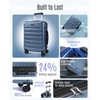 LIGHT FLIGHT Carry On Luggage 22x14x9 Airline Approved Suitcase,Royal Blue