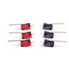 TEHAUX V-153-1c25 6pcs Micro Electric Travel Switches Waterproof Momentary Push