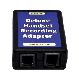 Deluxe Handset Recording Adapter | Record Telephone Calls | Phone Conversation Recorder