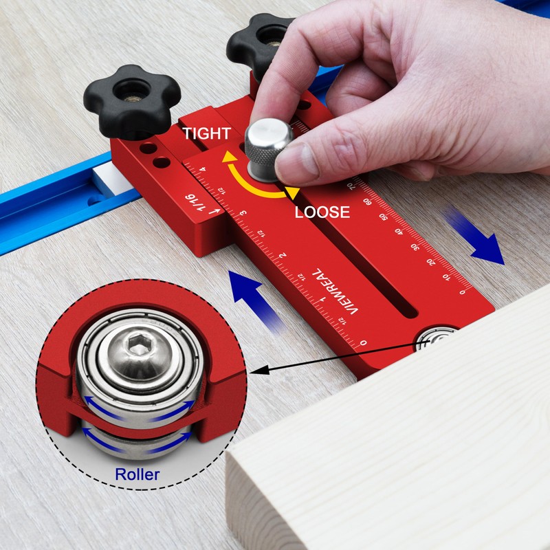 ViewReal Thin Rip Jig for Table Saw – Extended Fence