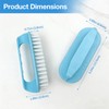 Large Perfect-Grip Hand & Nail Cleaning Brush with Four-Finger Handle,