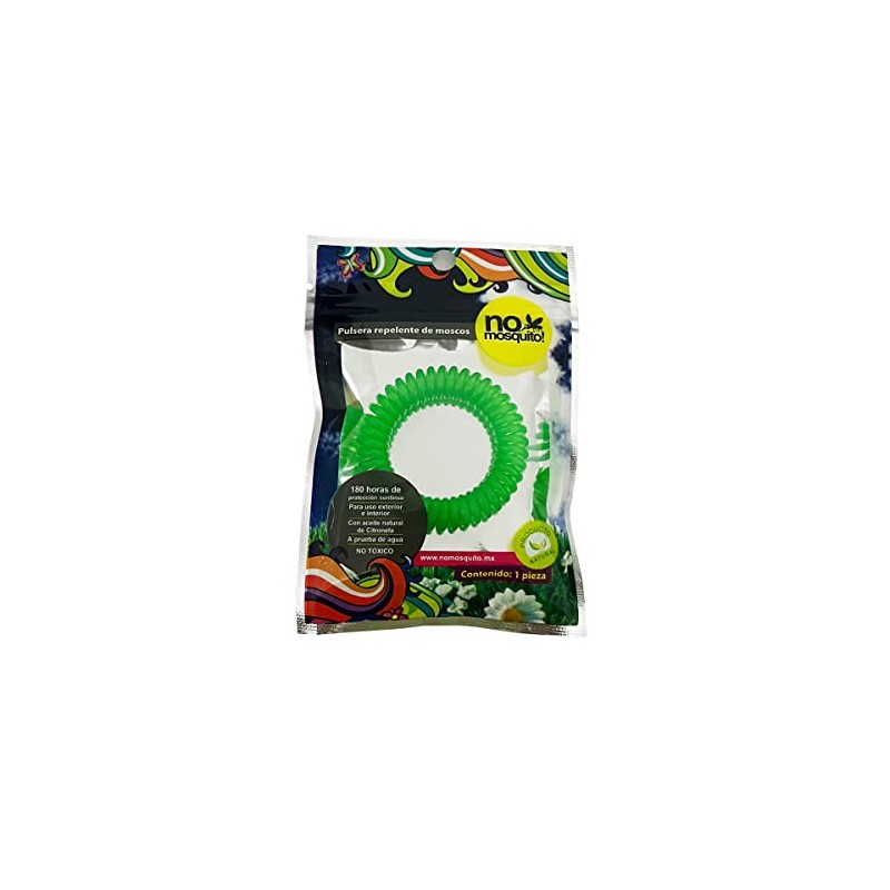 No Mosquito Pulsera repelente de mosquitos Multicolor 24 piezas