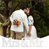 Mr and Mrs Sign for Wedding Table Decor White Wooden