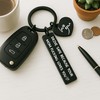 Drive Safe Keychain to Son Daughter from Mom Dad I
