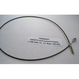TENNANT 626073 Galvanized Cable (.16D 043.1L .31 Eye /.25-20) Prepaid Shipping