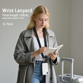 Zuedorale Universal Cell Phone Lanyard Crossbody - Anti-Theft Crossbody Phone Strap Most Smartphones, for Men & Women | 20mm (Black) (army green)