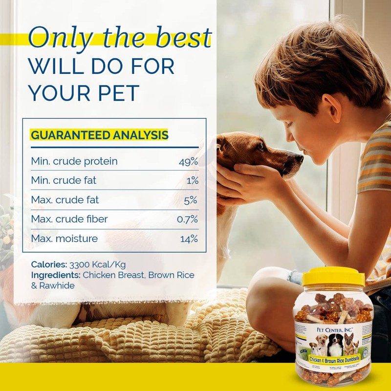 Pet Center Inc. (PCI) - Chicken and Brown Rice Dumbbells,
