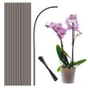 Plant Stakes,20Pcs Plant Sticks,Garden Brown Bendable Single Stem Plant Support Stakes for Indoor and Outdoor Plants,Potted Plants,Flowers Orchid Peony Rose-18 Inches