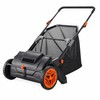 Push Lawn Sweeper for Leaf & Grass Cleanup – 21-Inch