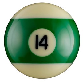 Southern Rec Supply SRS #14 Replacement 2-1/4 Pool Ball (Striped Green)