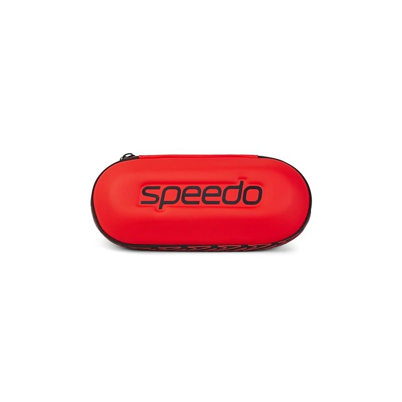 Speedo Unisex Swimming Goggle Case, Storage, Protection, Red, One Size