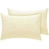 Egyptian Cotton 200 Thread Count Pillow Cases 2 Pack (Cream)