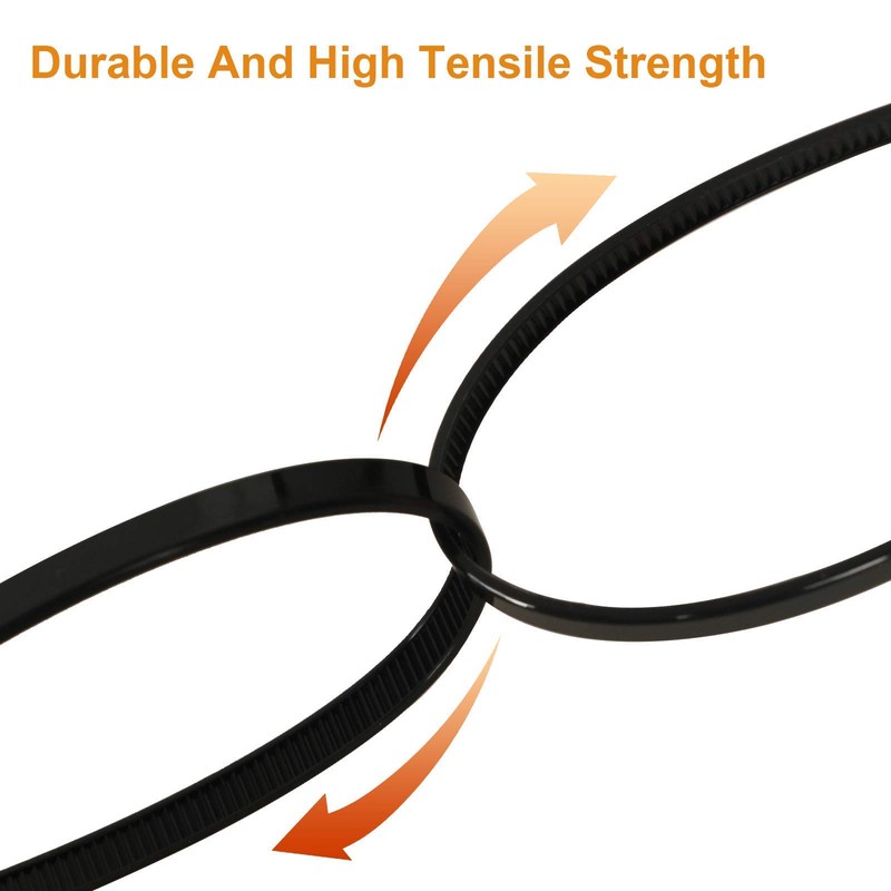 100Pcs 8 Inch Heavy Duty Industrial Zip Toes 40lbs Tensile