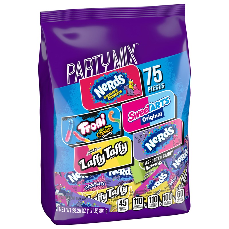 SweeTARTS Variety Party Mix, Individually Wrapped Assorted Candy, 28.6 Ounce