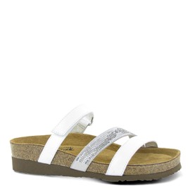 NAOT Footwear Women's Columbus Sandal White Pearl Lthr w/White Multi Rivets 10 M US