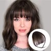 Clip in Bangs Real Human Hair Wispy Bangs Fringe with