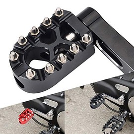 Goldfire MX Chopper Bobber Style Anti-Skid Gear Knurled Motorcycle Shifter Peg For H-D Touring Softail Sportster Dyna (Black)