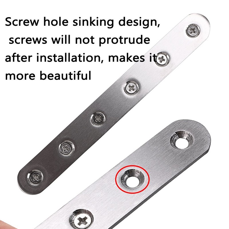 Sumnacon 8 Pcs Stainless Steel Flat Plates - 6 Inch