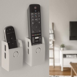 Mobilefox Remote Control Holder Wall Mount Suitable for Universal TV Air Conditioning White
