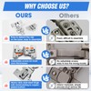 Pisman 180 Degree Adjustable Bifold Hinges, Folding Closet Door Hinges