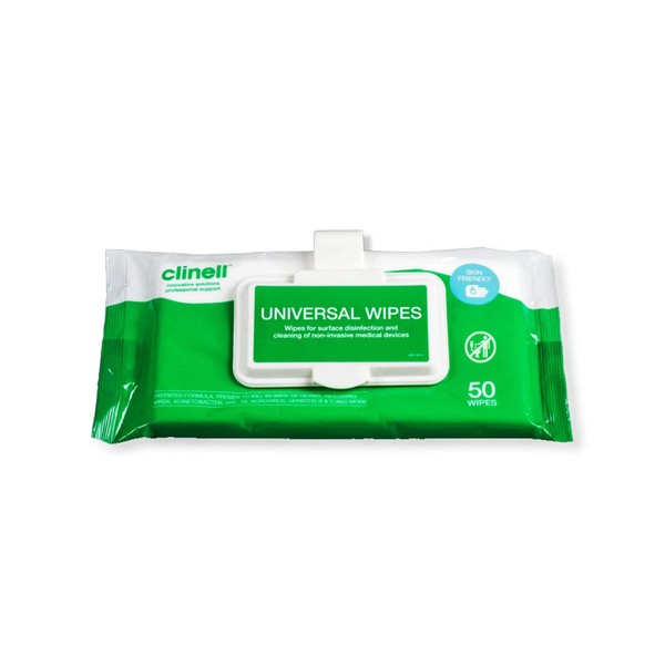 Clinell Universal Cleaning and Surface Disinfection Wipes Multi Purpose Wipes