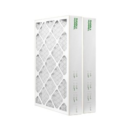 Mann+Hummel 16x25x4 MERV 11 Pleated HVAC AC Furnace Air Filters. Quantity 2. (Exact Size: 15.5 x 24.5 x 3.75 Inches)