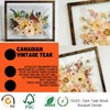 Volakk 16x20 Floating Frame Double Real Glass Real Teak Wood