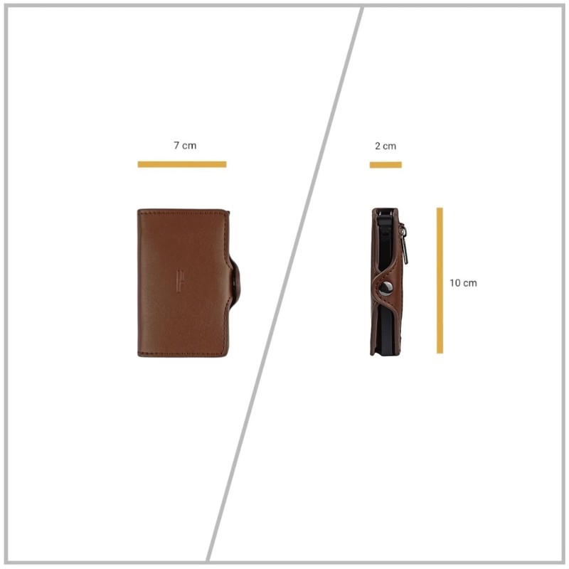 Credit Card Holder Brown, brown, rfid wallet