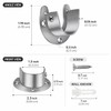 4 Pack Closet Rod Brackets, 1-1/4 Inch Heavy Duty Closet