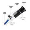 Antifreeze Refractometer 4-in-1 Coolant Refractometer Antifreeze Tester for Automobile Antifreeze