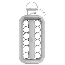 Ice Ball Maker Kettle 2 in 1 Portable Ice Ball Making Mold Water Bottle with Cover Gray