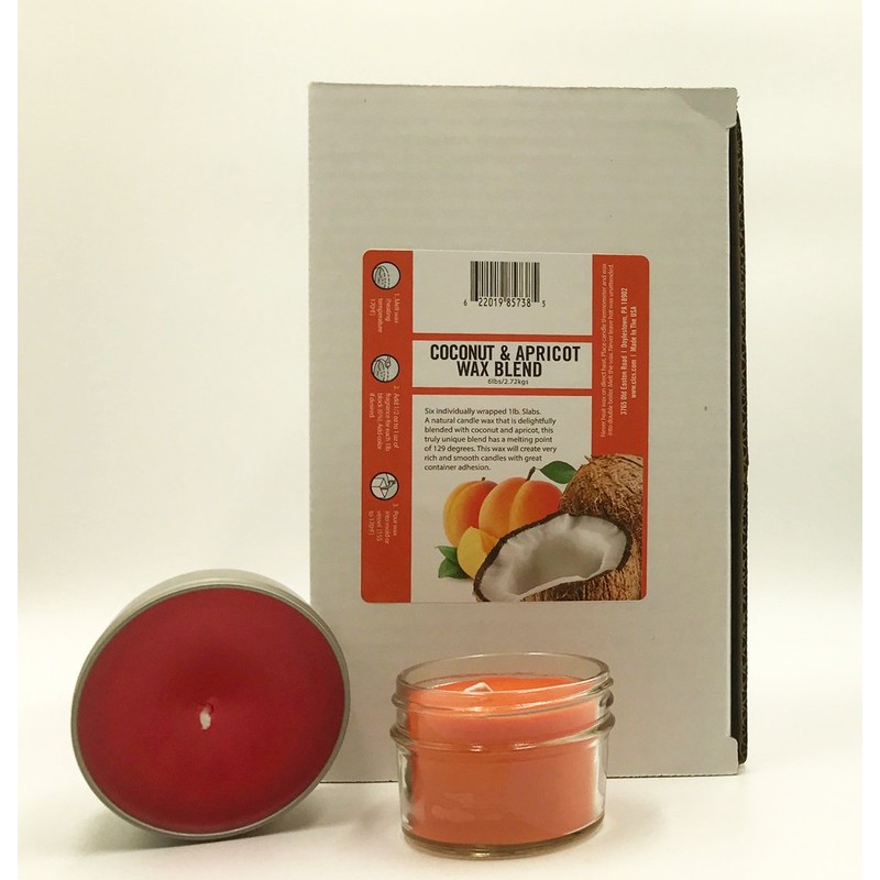 6pk Coconut Apricot Wax