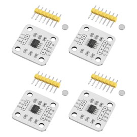 Hausdec 4Pcs AS5600 Magnetic Encoder Magnetic Induction Angle Measurement Sensor Module 12Bit High Precision