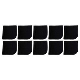 Calabria 10 Pack Microfiber Cleaning Cloth Midnight Black MA018 Cleans Eyeglass Lens TV Phone Screens Camera Glasses Cleaner