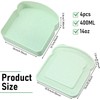 Toast-Shaped Sandwich Container, 2 Piece Plastic Storage Box for Lunch,