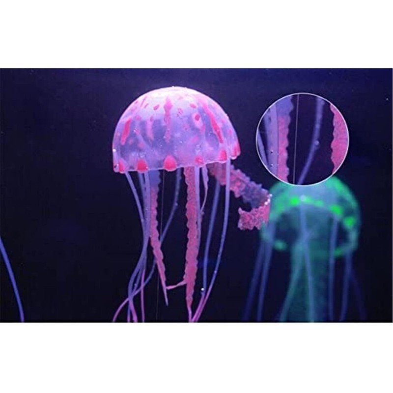 GANPUB Purple Artificial Simulation Glowing Jellyfish Suitable for Fish Tank,Aquarium
