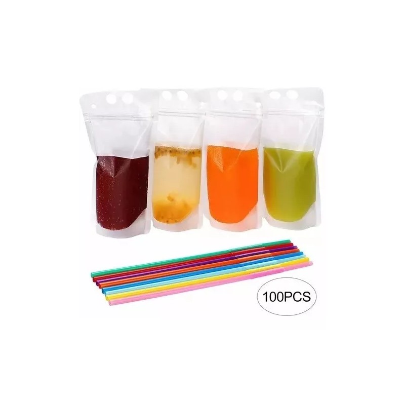 utensilios camping/utensilios cocina para acampar 100 Pcs Bolsa De Bebida
