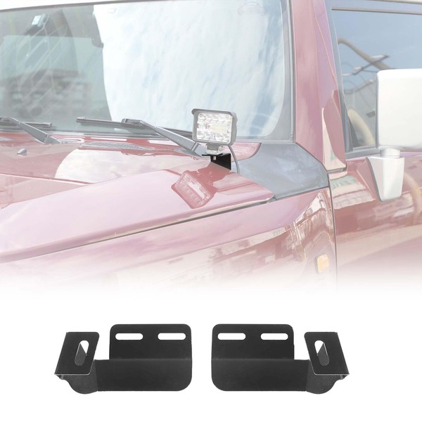 HIRUFAIT Hood Hinges Ditch Light Mount Bracket for Toyot@ FJ