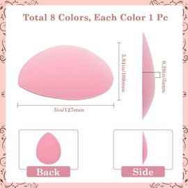 GORGECRAFT 8 Colors Teardrop Fascinator Hat Base 5x4 inch EVA Millinery Headdress Base Cocktail Hats Making Base Women Vintage Hat Supply for DIY Craft Making Material Party Wedding Church Hat, 8