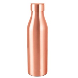 ZIG ZAG Pure Copper Water Bottle For Drinking More Water Yoga, Gym, Office, travel etc Rustproof & Leakproof Premium Copper Bottle With Health Benefits 33 OZ