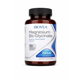 BIOVEA | Magnesio Bisglicinato | Alta Absorción y Suave para el Estómago | Apoya Descanso, Relajación y Función Muscular | 90 Capsulas | Suplemento de
