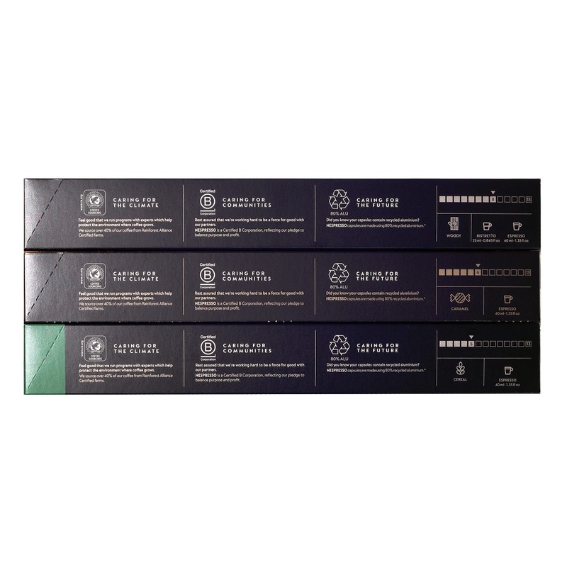 Nespresso Trio Pack 30 Capsules/Pods (Roma Livanto Capriccio)